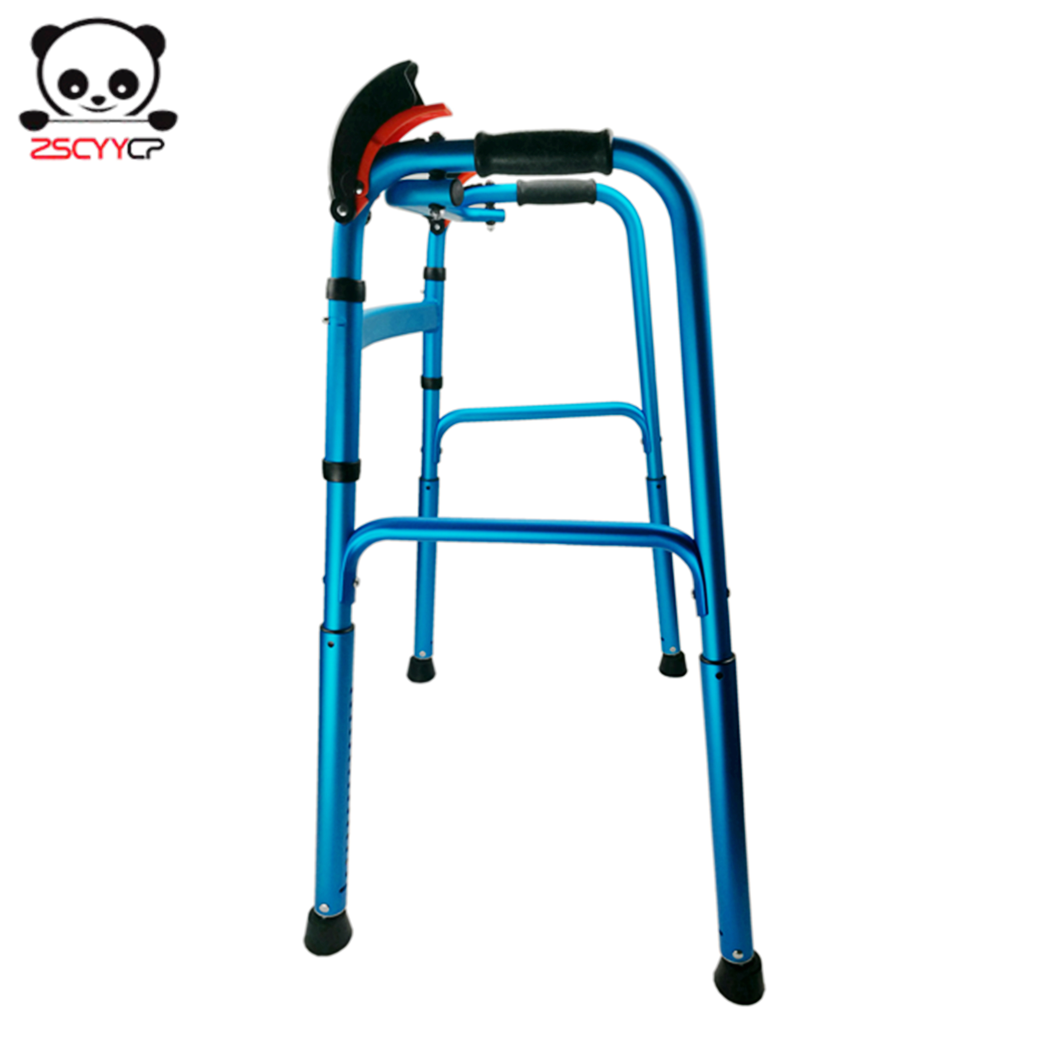 High Quality disable Walker services Aluminum Folding Stair Climbing Walker elder rollator