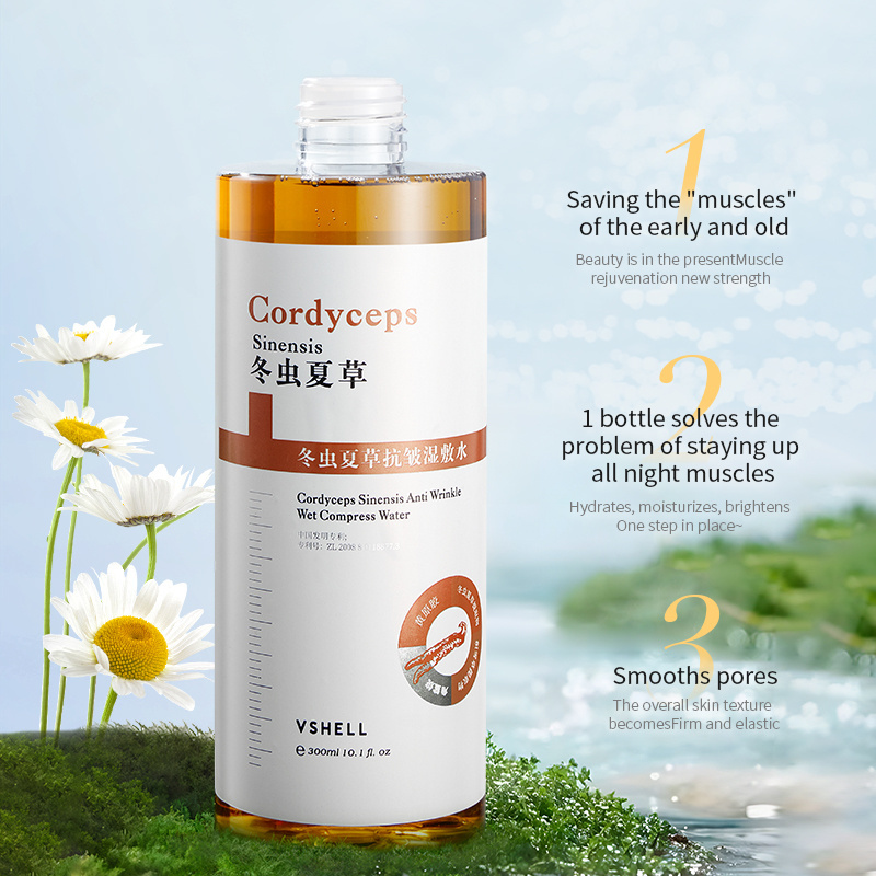 Hydrating Centella Extract Glowing Complexion with Cordyceps Facial Toner for Dry Skin in Spring Winter