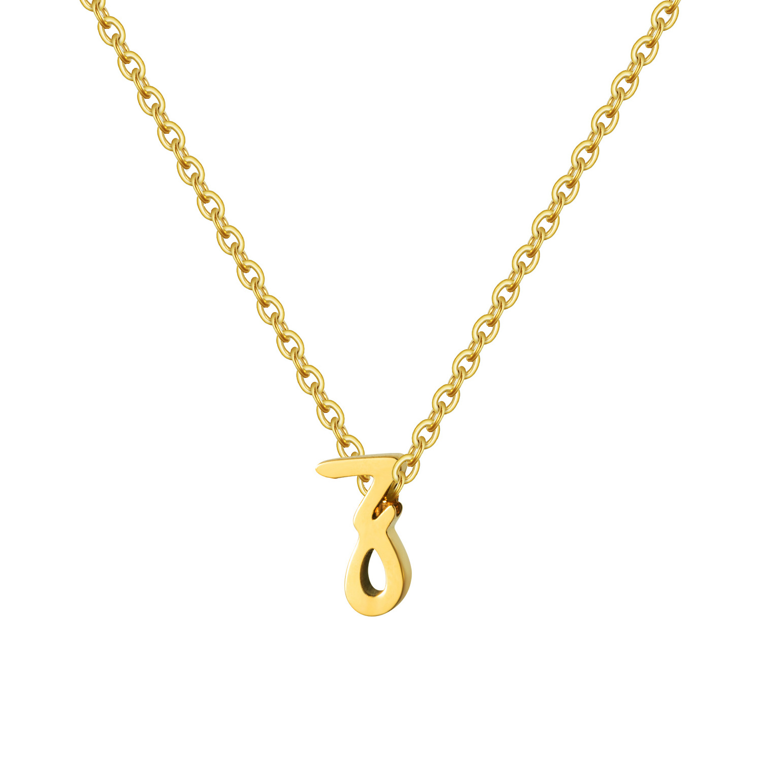 Tiny 26 Letter Initial Necklace Women 316L Stainless Steel Small Alphabet A To Z Name Pendant Chocker Summer Necklace