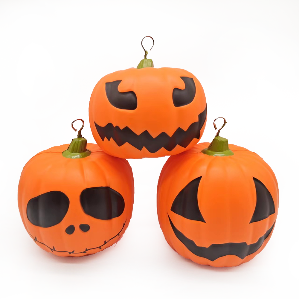 China Toy Manufacture Wholesale Party Festival Decor PU Foam Pumpkin Toys Kids Plastic Halloween Pumpkin Toy