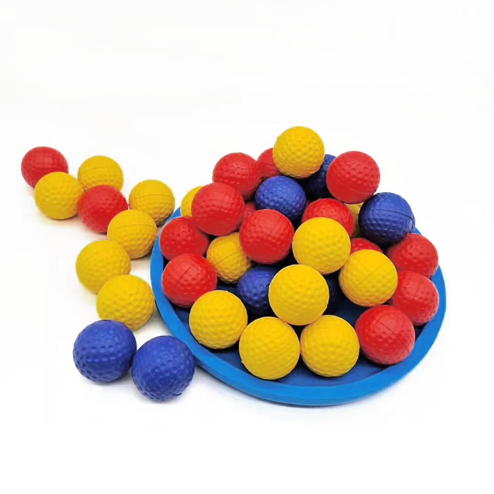 Wholesale PU Foam Little Ball Pit Toy Soft Rubber Sponge Ball Factory Customized Training Practice Mini Golf Sponge Ball