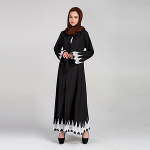 Manufacturer new model abaya in dubai abaya 2018 beautiful islamic kimono sleeve open abaya latest burqa designs pictures