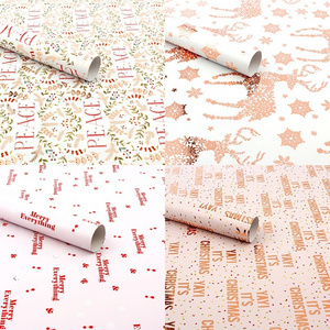 Hot stamping design gift wrapping paper