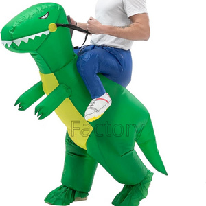 Funny Animal Adult Games Performance Costume Stage Cosplay Children's Mount Halloween Inflatable Dinosaur Costume