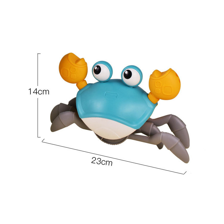 Hot sale induction crab electric obstacle avoidance escape children crawling pull crab toys