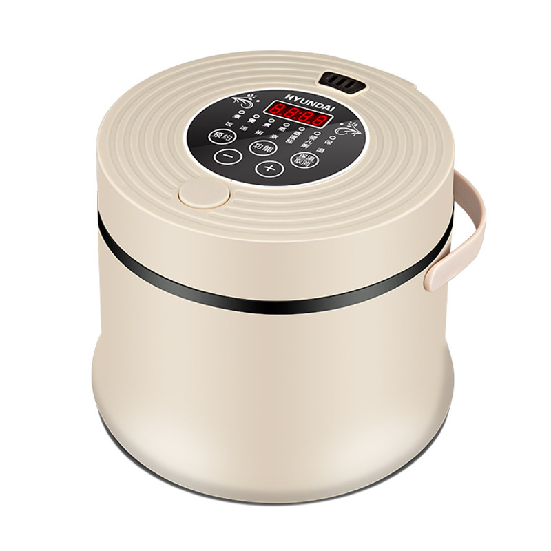 The Latest Large Size Food Heater Soup Stew Pot Large Capacity Smart Rice Cooker Electric Stainless Steel Hyundai Cylinder 400W