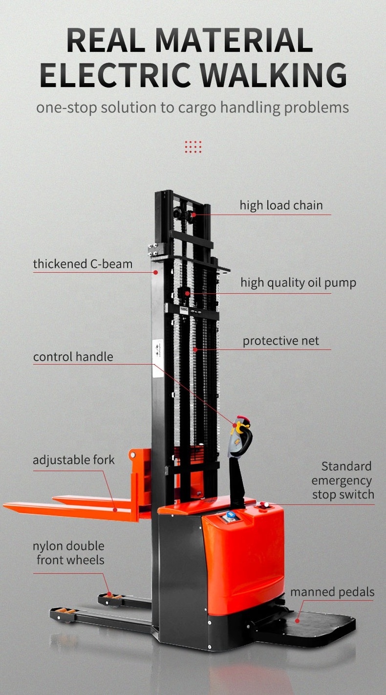 car triple parking lift walkie reach stacker for containers vending machine hydraulic manual 118 high fully powered 1.5 ton aut