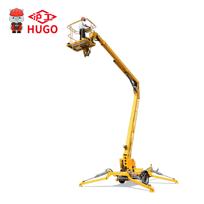 small electric man lift boom cherry picker towable boom lifts for sale