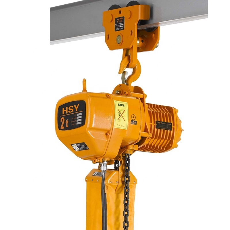 China Supplier Building Lifting Hoist 5 Ton Crane Electric Chain Hoist With Hook