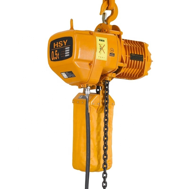 China Supplier Building Lifting Hoist 5 Ton Crane Electric Chain Hoist With Hook