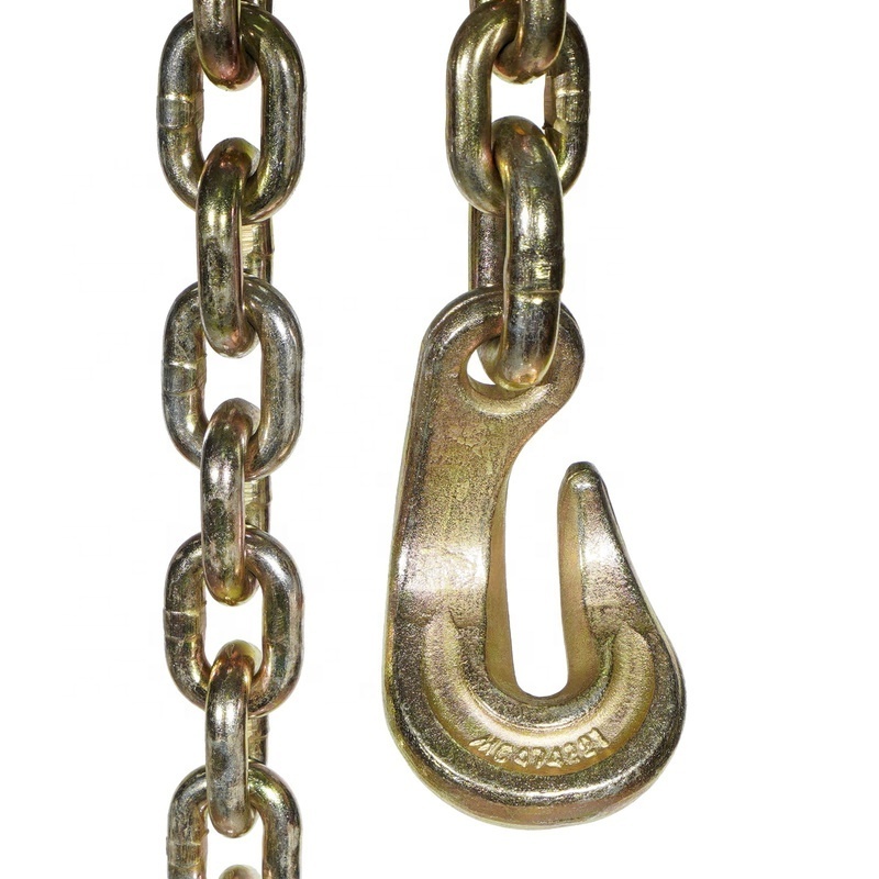 10mm ship anchor price 500m 13mm 12mm heavy duty steel black load chain g80 with hook