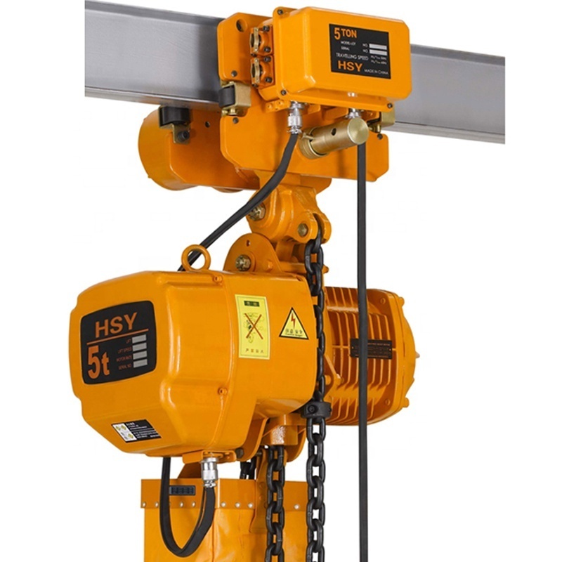 China Supplier Building Lifting Hoist 5 Ton Crane Electric Chain Hoist With Hook