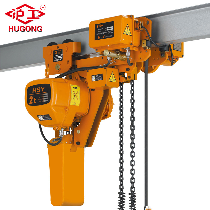 1 ton Nitchi Electric Chain Hoist with Manual Trolley