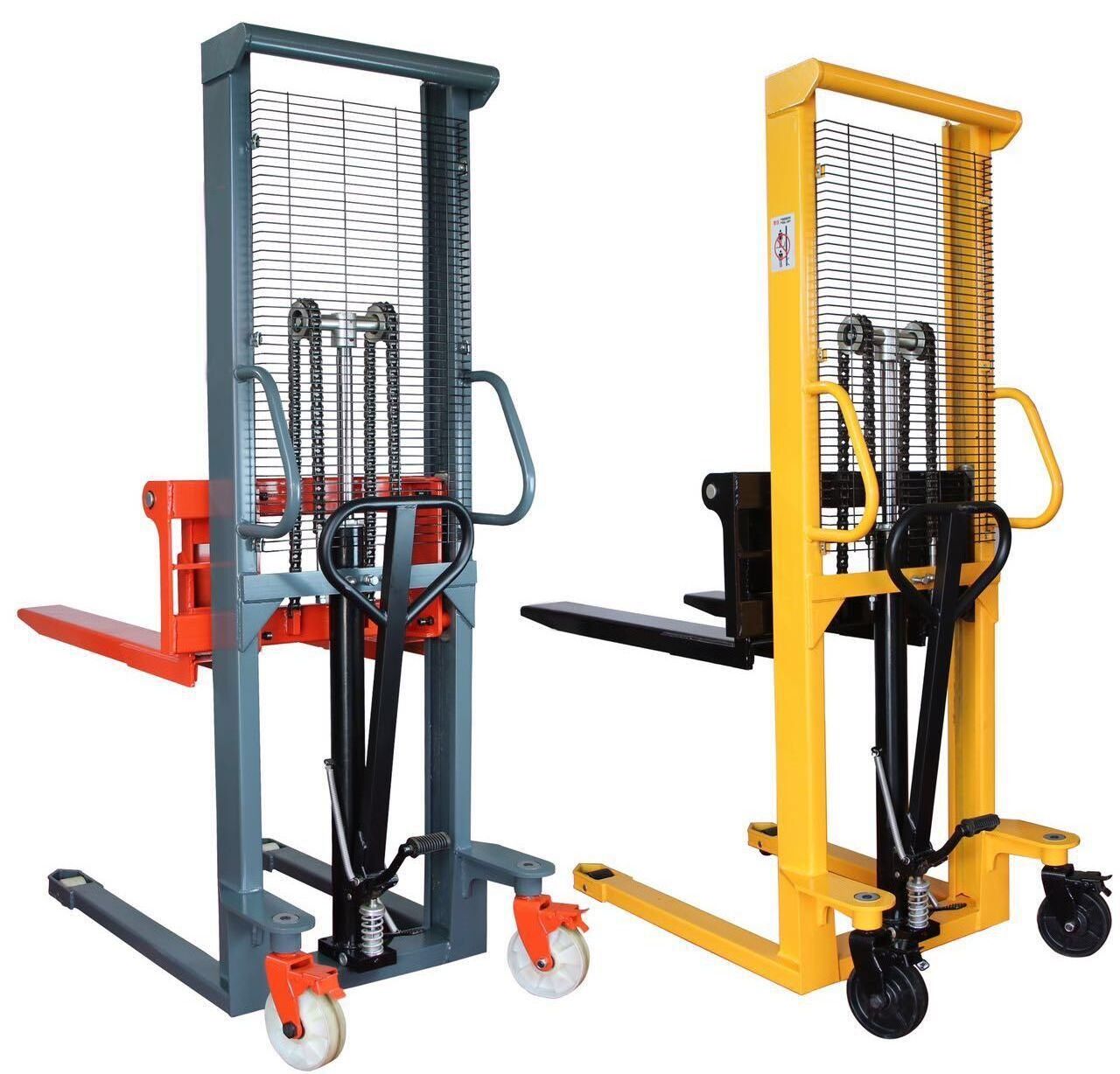 Hydraulic Manual Stacker Forklift 2 Ton 1.6M Hand Pallet Truck Stacker