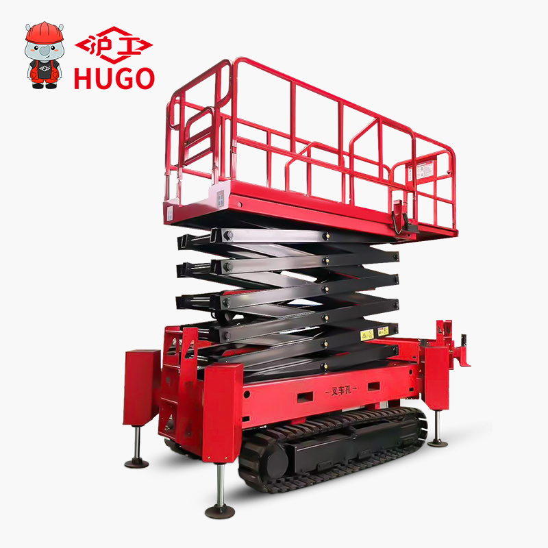 custom 12m 10m 8m 6m high rise electric platform track scissor lift