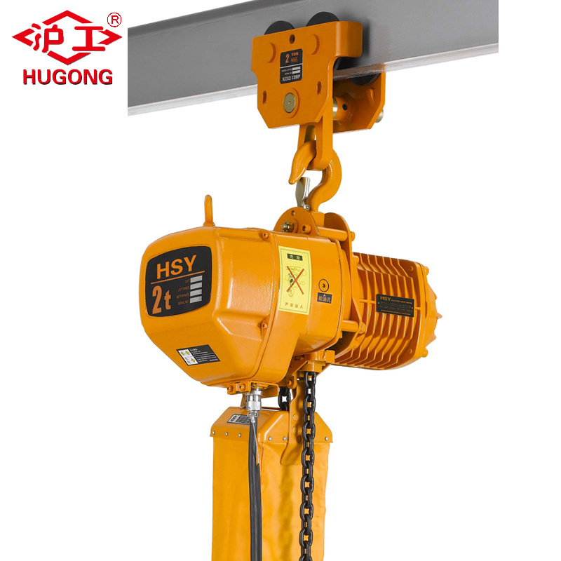 1 ton Nitchi Electric Chain Hoist with Manual Trolley