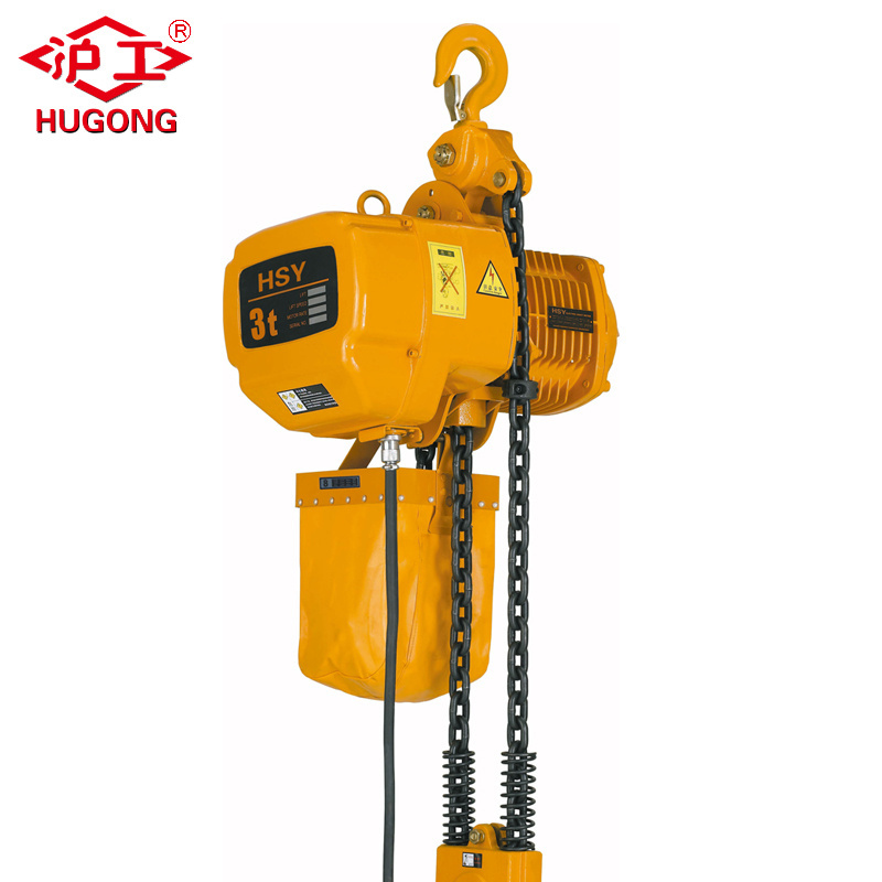 1 ton Nitchi Electric Chain Hoist with Manual Trolley