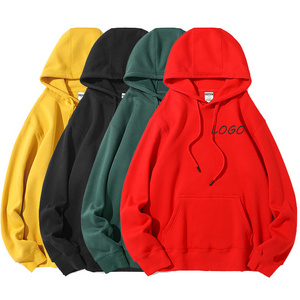 Winter Fleece Plain Hoodie Men's Pullover Hoody Factory Custom Women's Hoodie 350gsm