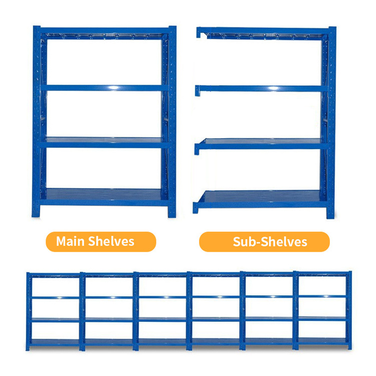 Easy-install height adjustable heavy duty 5 layers industrial shelving shelves stacking storage shelf rack