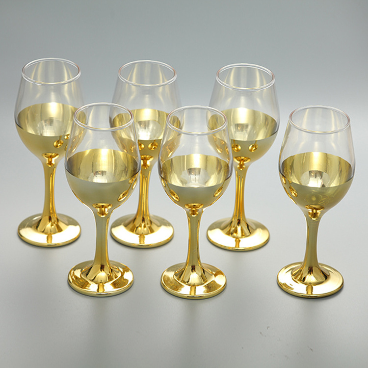 Factory Direct Sell Luxury Stemless Wine Glasses Champagne Flute Glasses For Party Red wine glasses