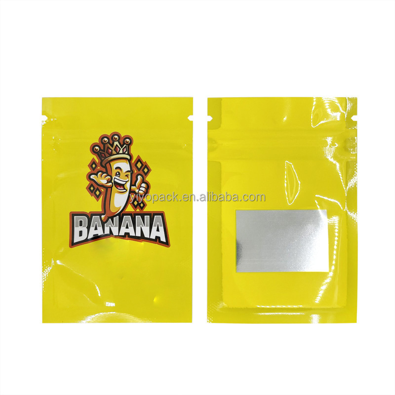 7x9CM Cartoon Monkey Bag Aluminum Foil Zip Lock Pouch Cookie Candy Packaging Customized LOGO Bags With Window Storage Package