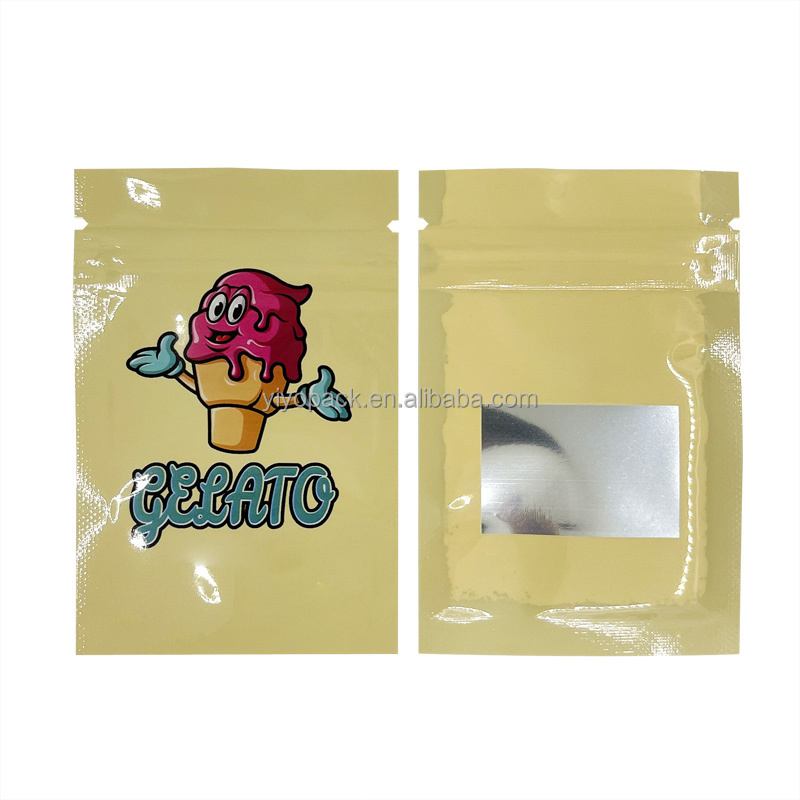 7x9CM Cartoon Monkey Bag Aluminum Foil Zip Lock Pouch Cookie Candy Packaging Customized LOGO Bags With Window Storage Package