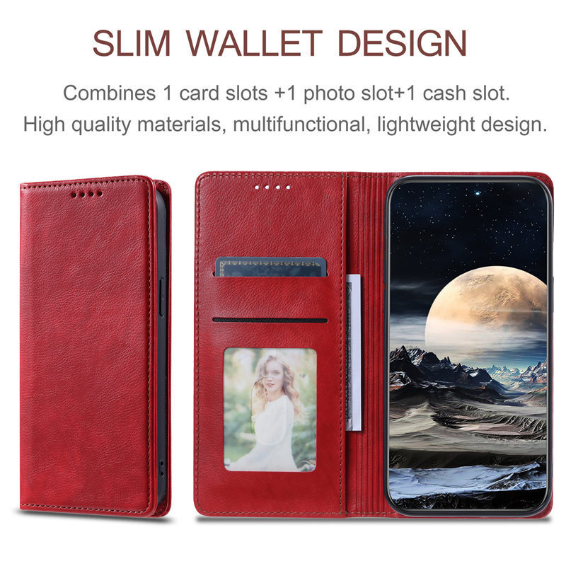 Luxury PU Leather Mobile phone Case Magnetic Wallet Flip Card Holder Bag For Huawei Y7A Nova 7i P30 lite P40 P50 P60 Pro