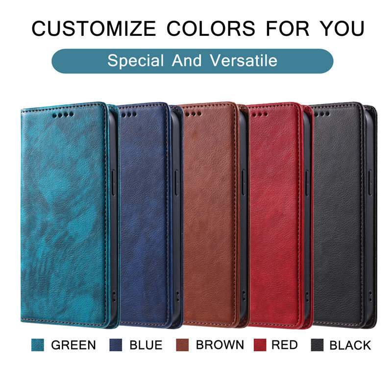 Luxury PU Leather Mobile phone Case Magnetic Wallet Flip Card Holder Bag For Huawei Y7A Nova 7i P30 lite P40 P50 P60 Pro