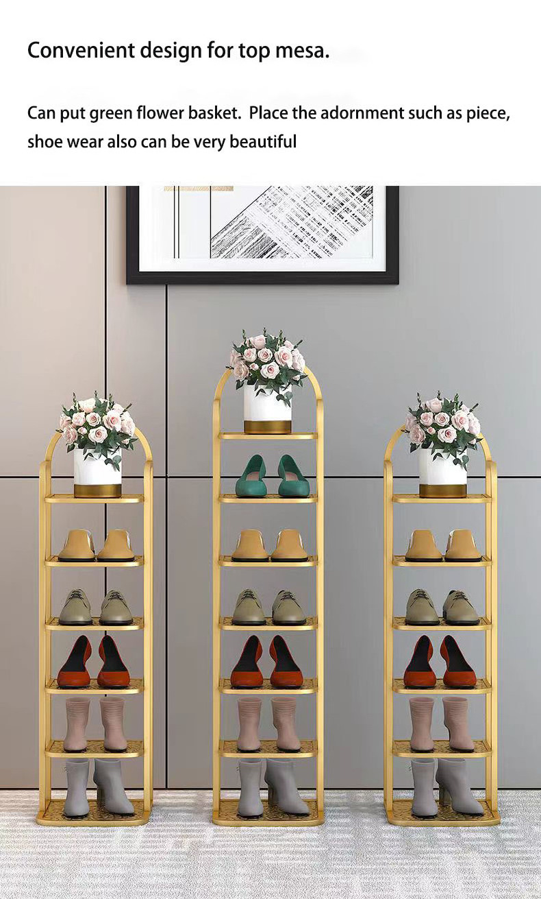 Simple shoe rack doorway small dormitory cut into storage shoe rack