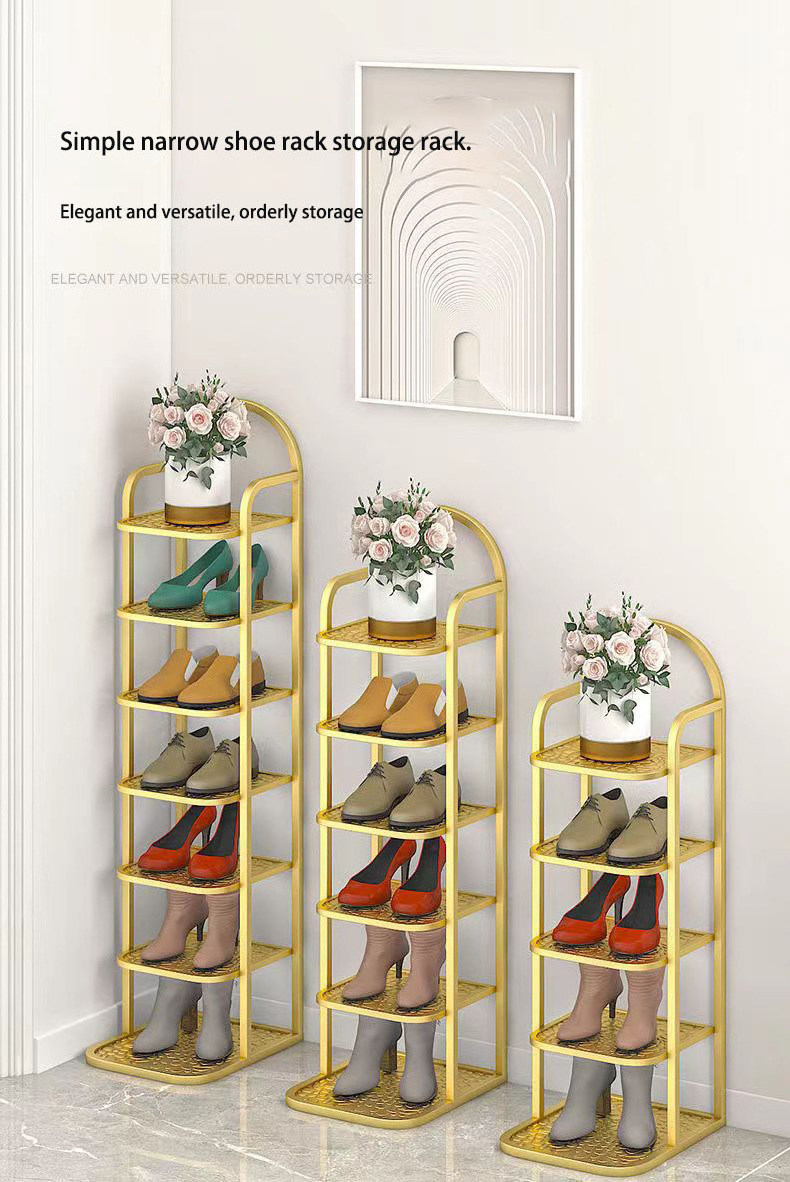 Simple shoe rack doorway small dormitory cut into storage shoe rack