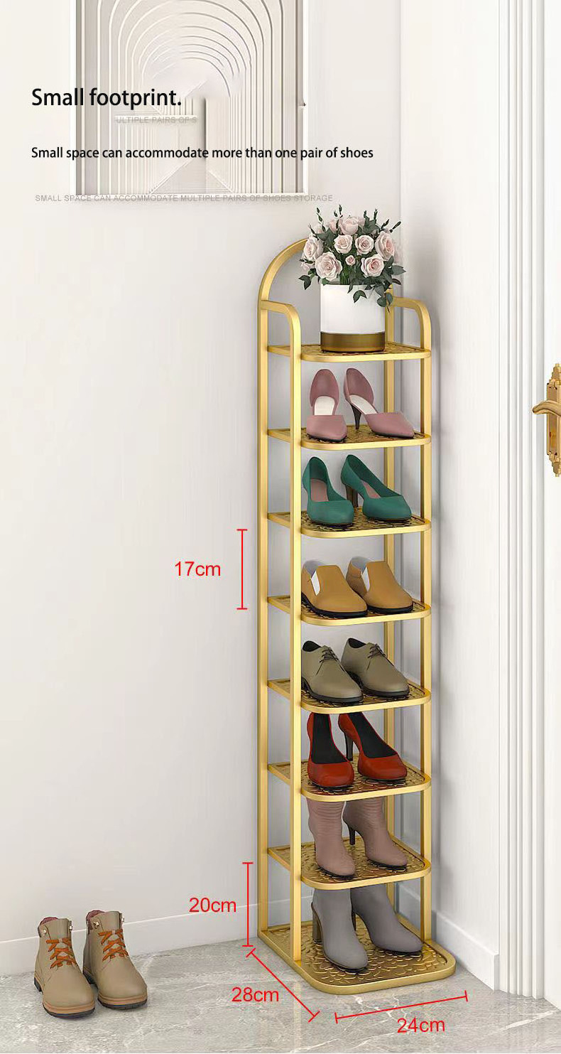 Simple shoe rack doorway small dormitory cut into storage shoe rack