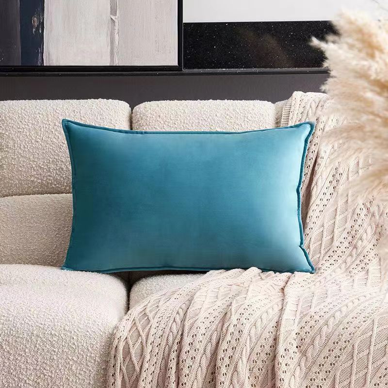 Velvet throw pillow sofa back cushion a long cushion to protect the waist