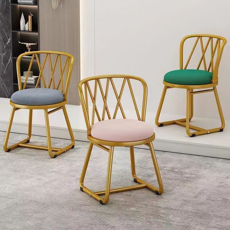 Light Luxury Nordic Cosmetic Chair Household Simple Dressing Kitchen Dining Room Living Room Web Celebrity Chair Home Furniture