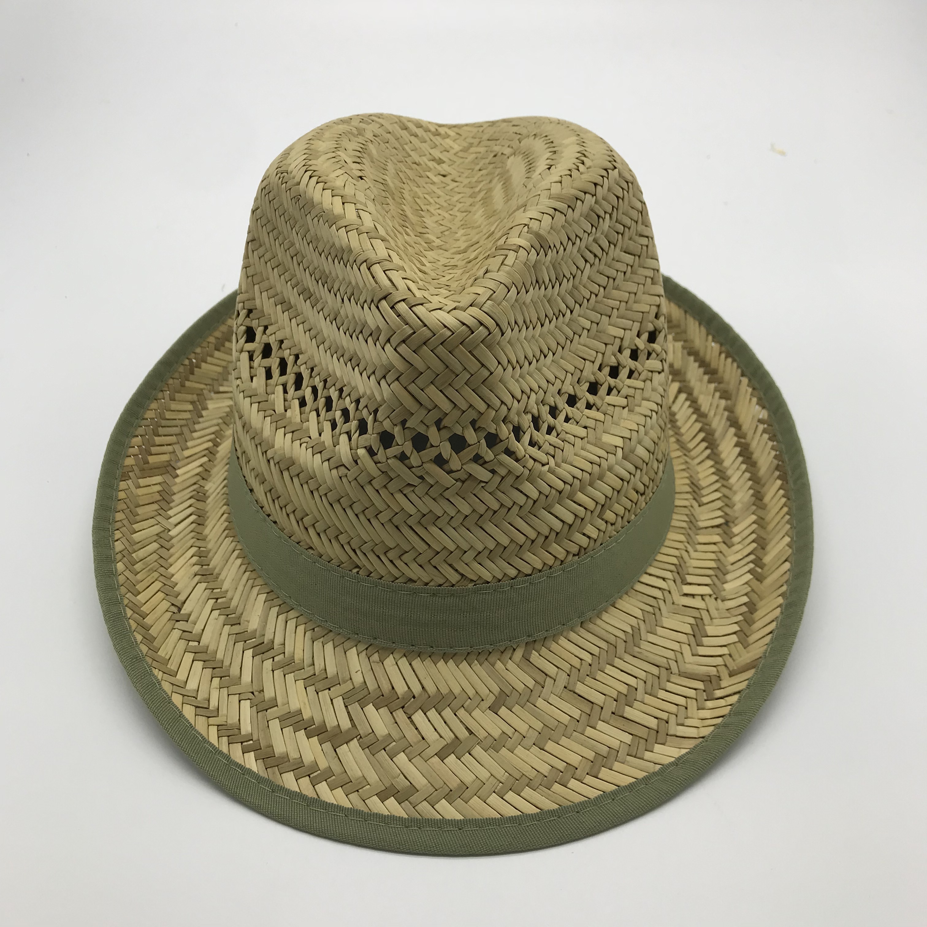 Factory Stocked Wholesale Cheapest Promotion Customized Logo Straw Fedora Hats