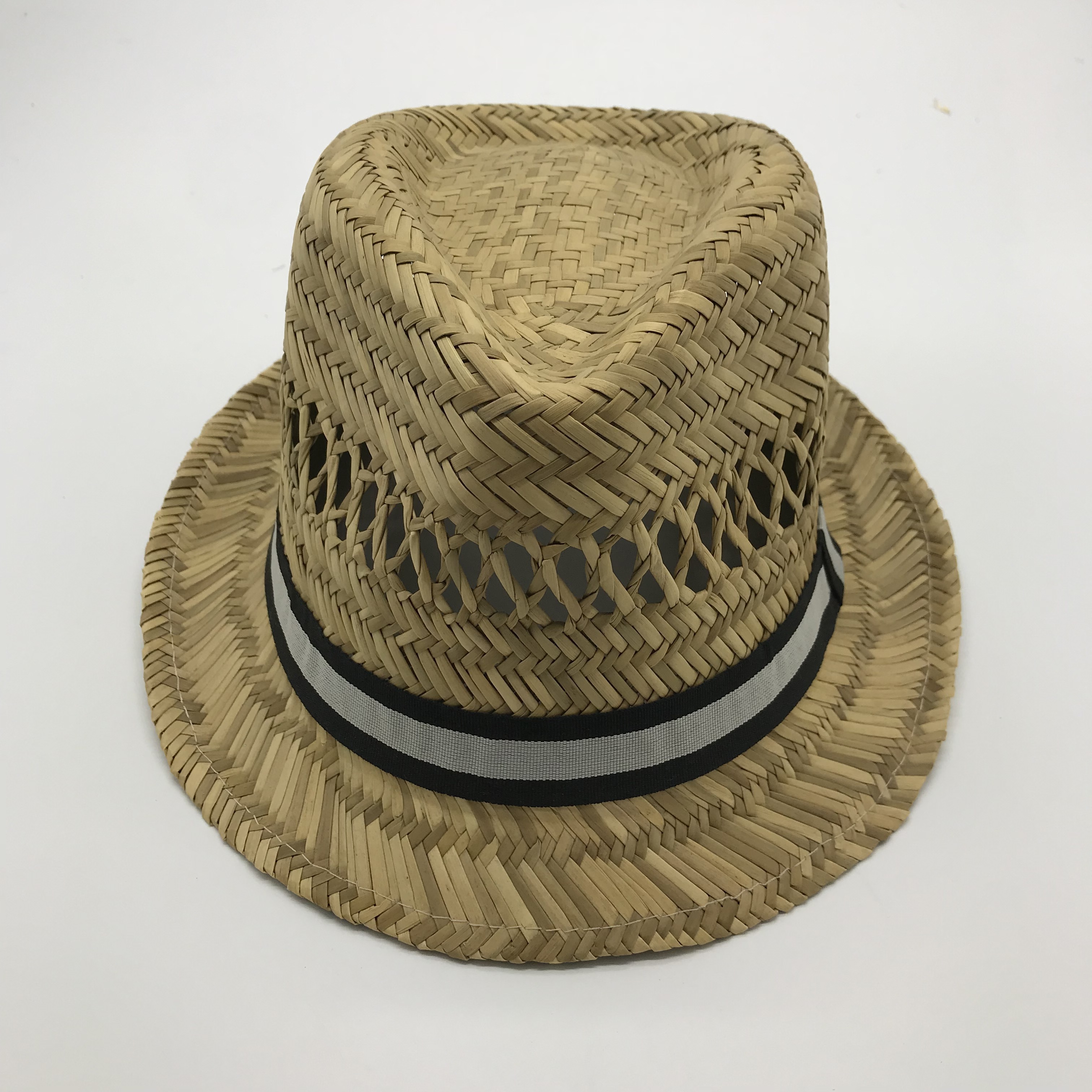 Factory Stocked Wholesale Cheapest Promotion Customized Logo Straw Fedora Hats