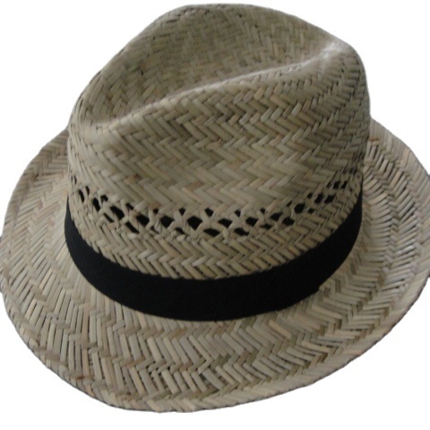 Factory Stocked Wholesale Cheapest Promotion Customized Logo Straw Fedora Hats