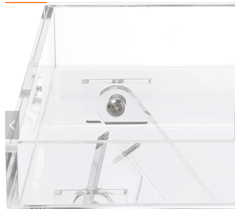 Acrylic Folding Tray Table Modern Chic Accent Desk Kitchen and Bar Acrylic Tray With Stand