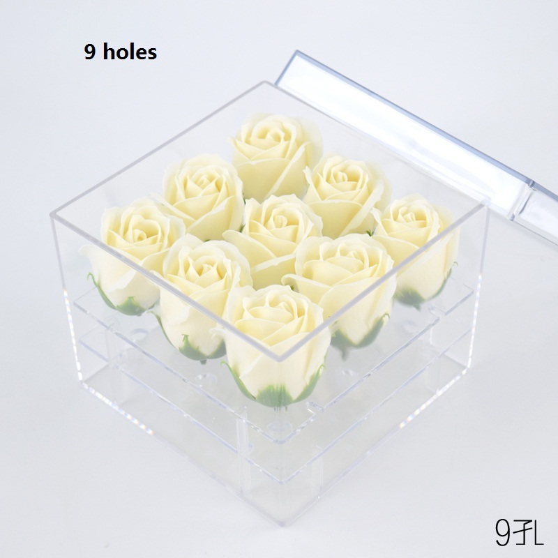 Acrylic custom luxury flower vase plastic craft