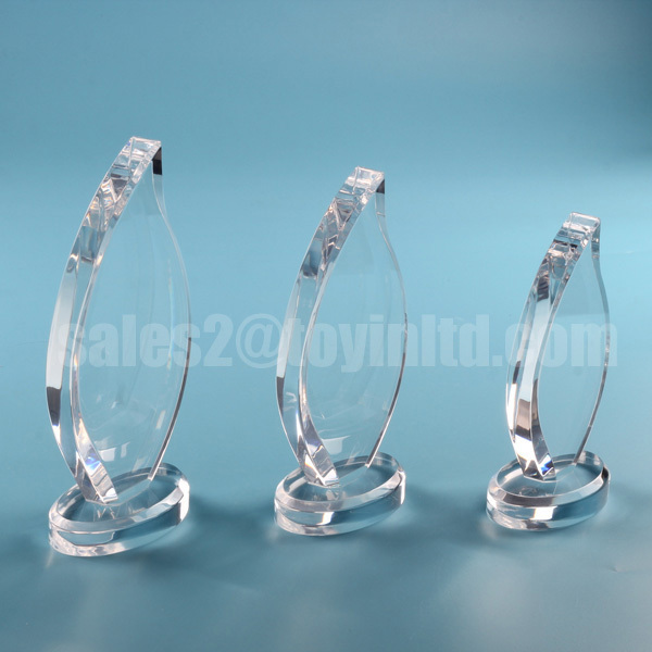 ONE HUNDRED KINDS crystal clear acrylic trophy/award manufacturer