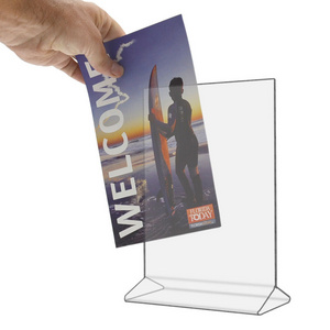 Product Information Double Sided Menu Counter Table Tent Display Stand Frame Acrylic Sign