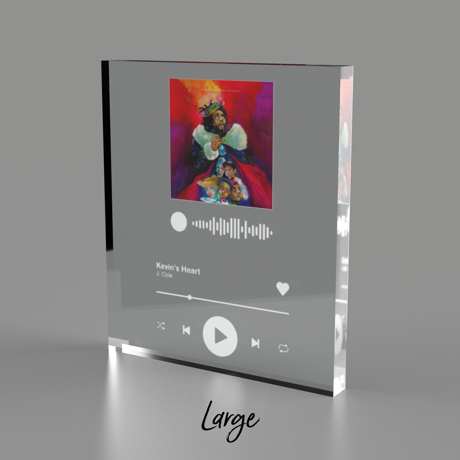 Music Spotify Gift Song Plaque Block  Acrylic Glass Block