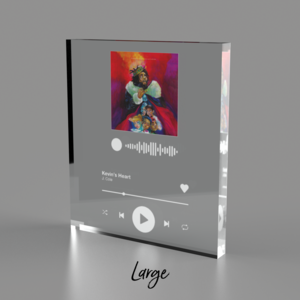 Music Spotify Gift Song Plaque Block  Acrylic Glass Block