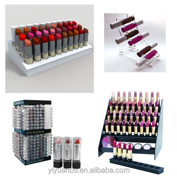 custom clear acrylic makeup organizer display storage case for lipstick