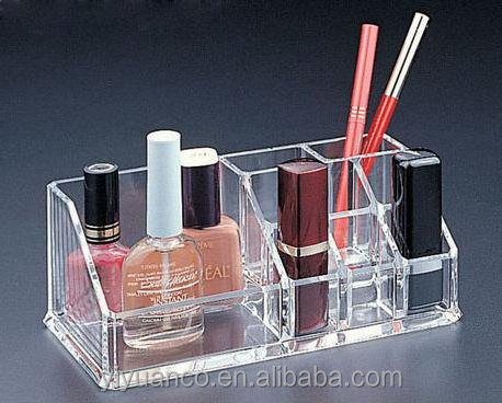 custom clear acrylic makeup organizer display storage case for lipstick