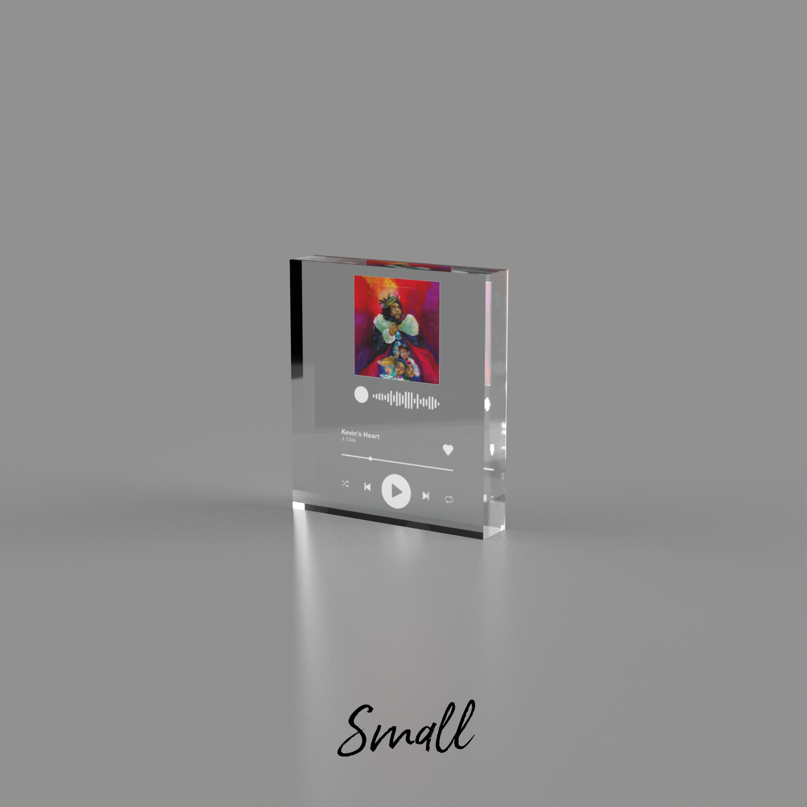 Music Spotify Gift Song Plaque Block  Acrylic Glass Block