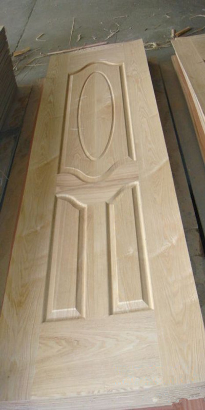 Interior Raw Melamine Wood texture finished HDF Moulded Door skins