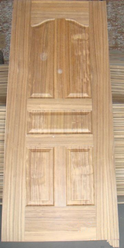 Interior Raw Melamine Wood texture finished HDF Moulded Door skins