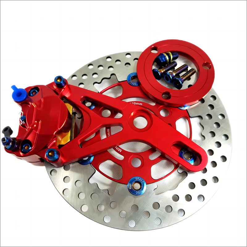 Electric scooter motorcycle 16mm/20mm general modified brake caliper 220 floating disc 7cm disc brake set