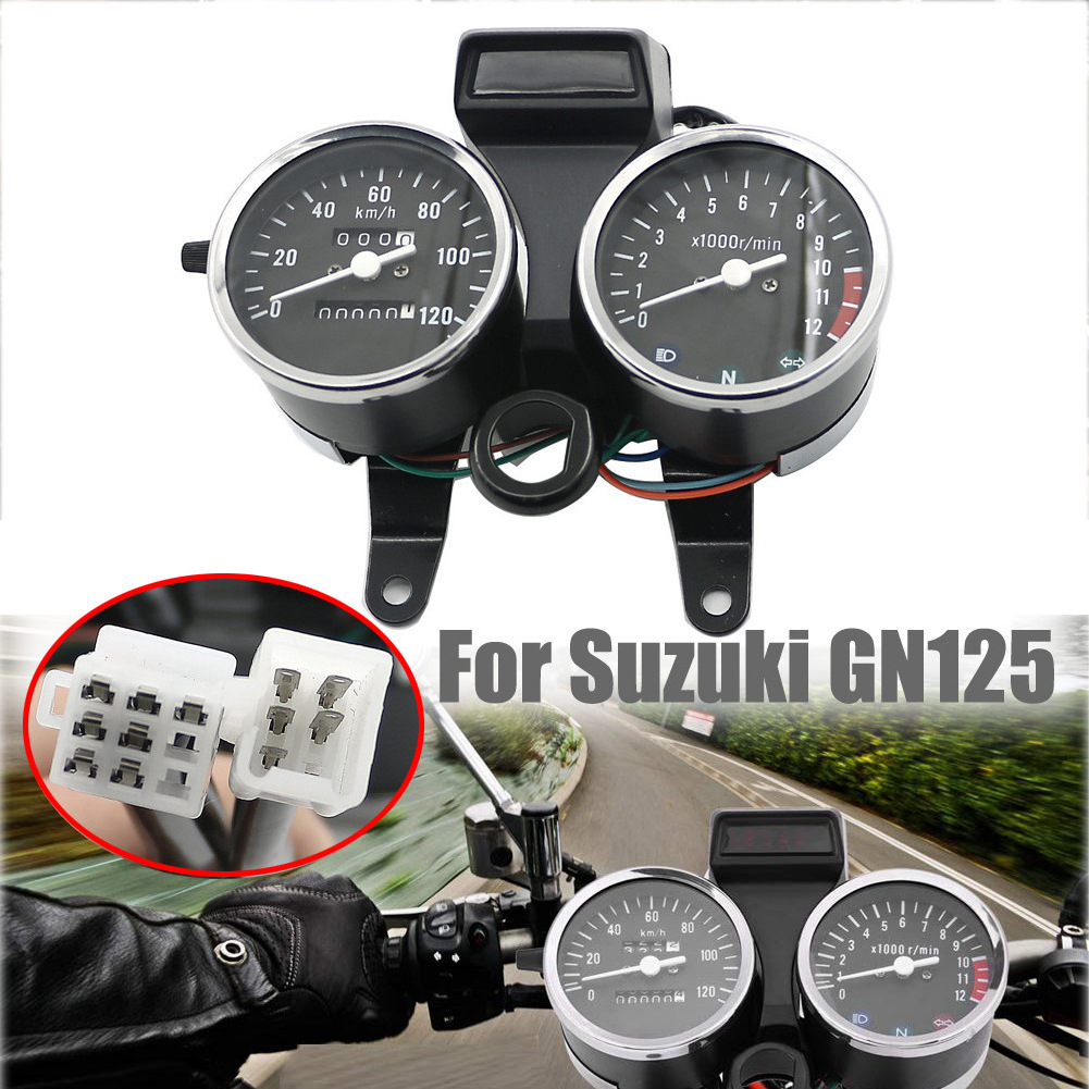 Waterproof LCD display Motorcycle Gauges Motorcycle Digital Dashboard for Suziki GN125