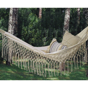 Luxury Foldable Portable Tassel Fabric Hand Made Hammocks